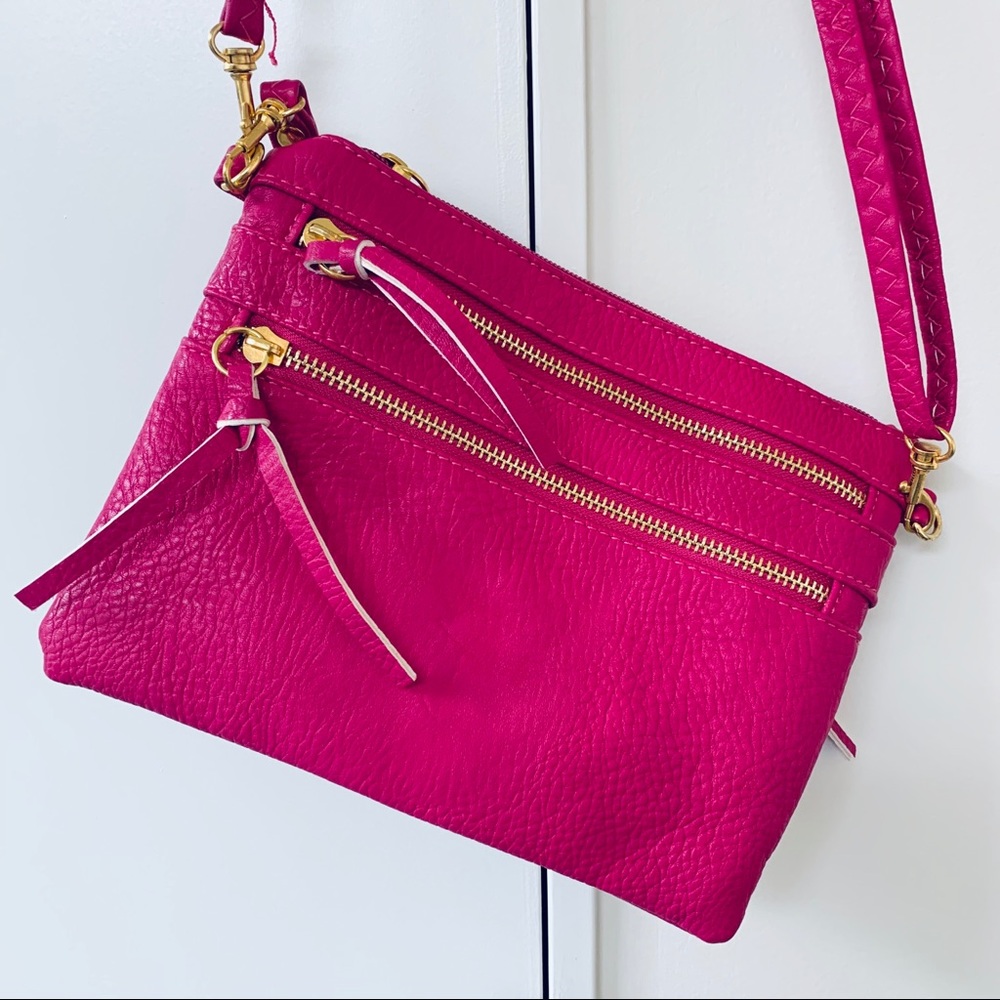 Fuschia Cross-Body/Wristlet Purse - NWOT - Picture 6 of 7